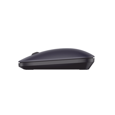 Mouse inalámbrico 2.4 GHz | Ultra Delgado y Silencioso | DPI 1000/1600/2000/4000 (Ajustable)  | Alcance 10m | Scroll de Aluminio | Adaptable a diferentes superficies | Diseño suave al tacto | Contiene Receptor USB | Color Negro.